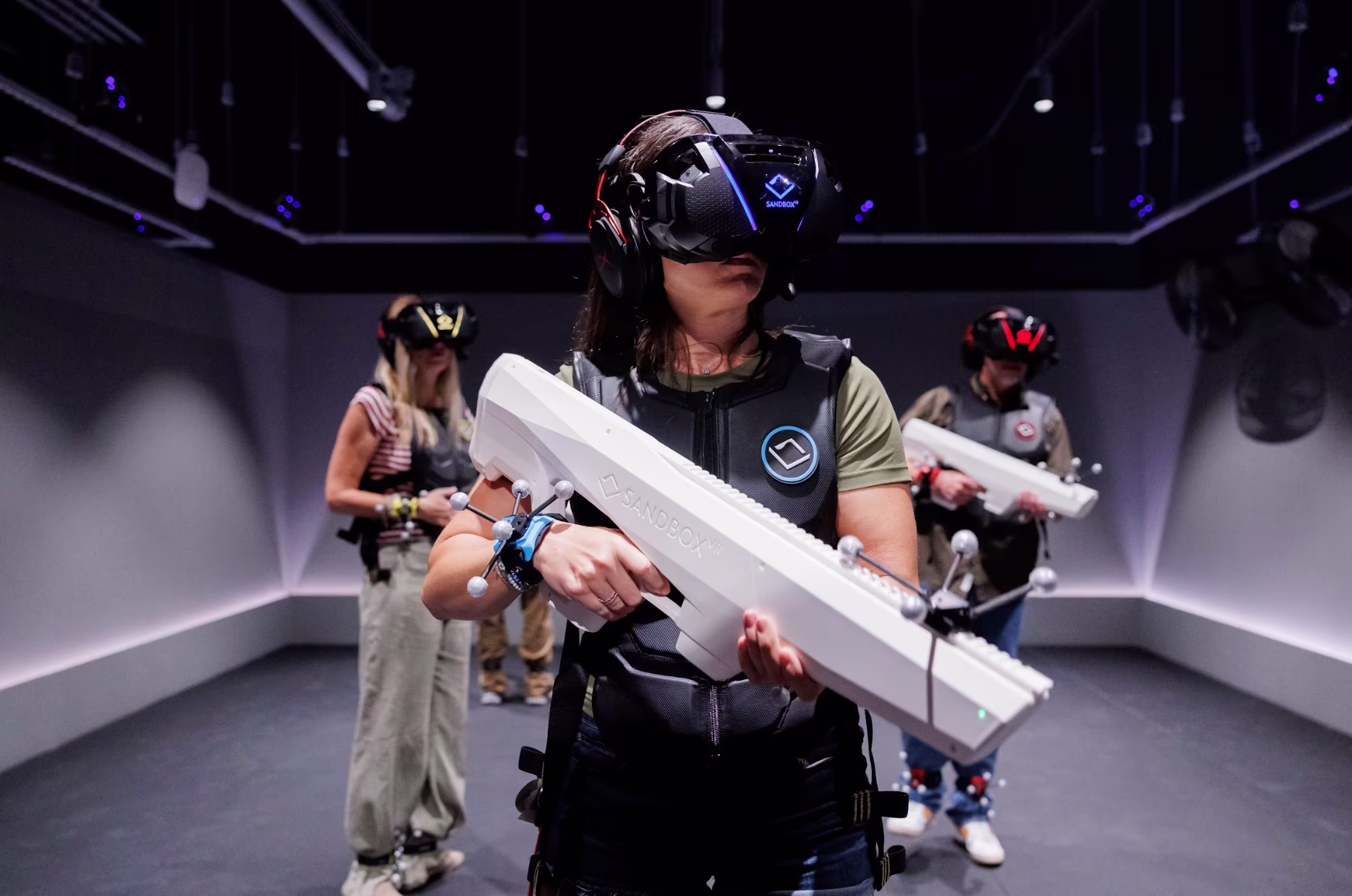 Guest getting prepared to experience immersive VR