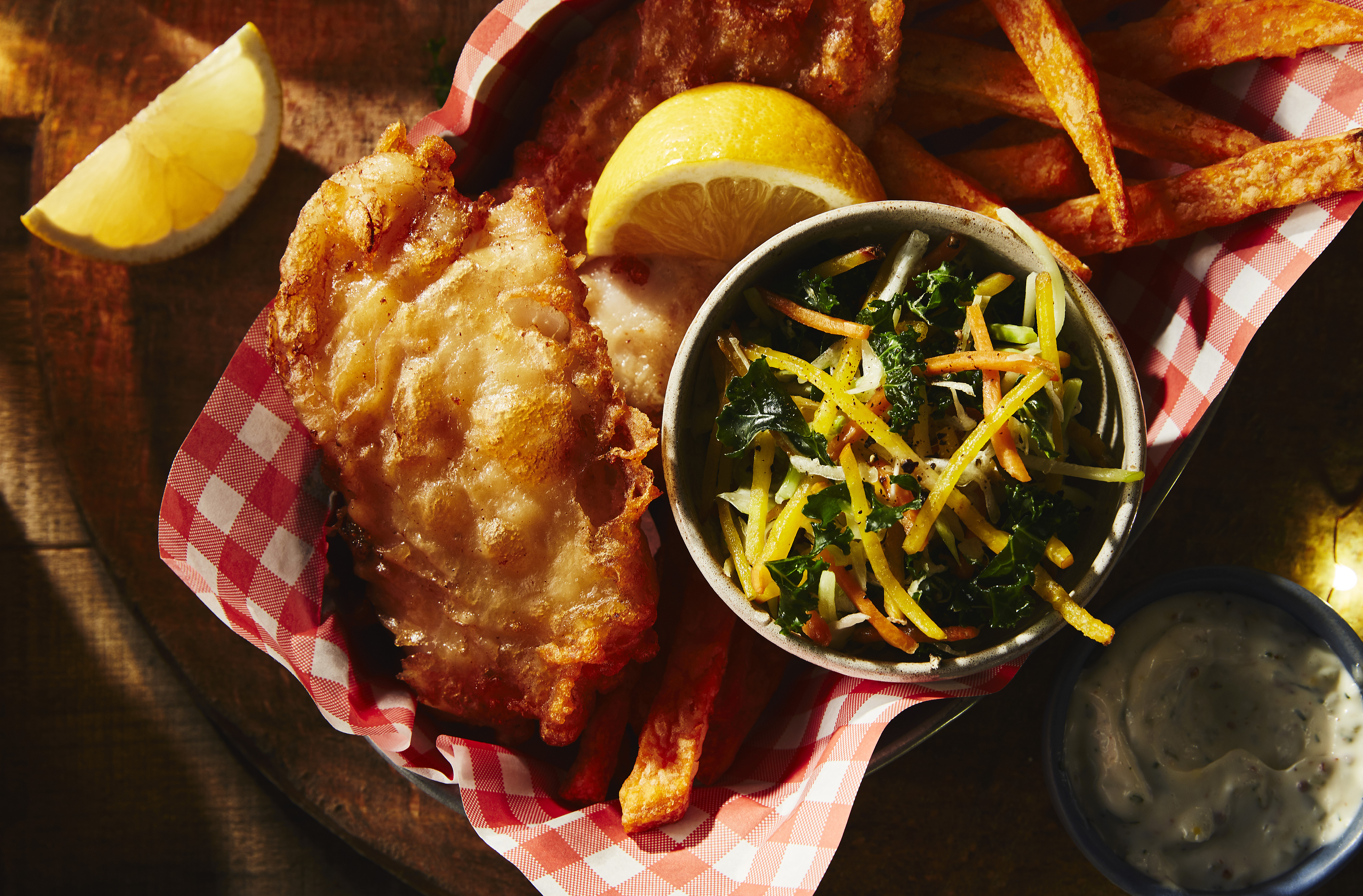 RadlerBattered Fish with Mustard Dill Sauce PC.ca