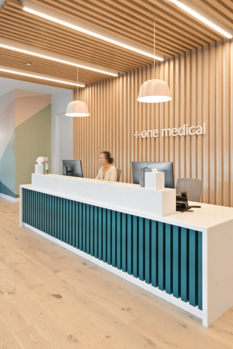 Outcast x One Medical: photo of the reception desk at One Medical