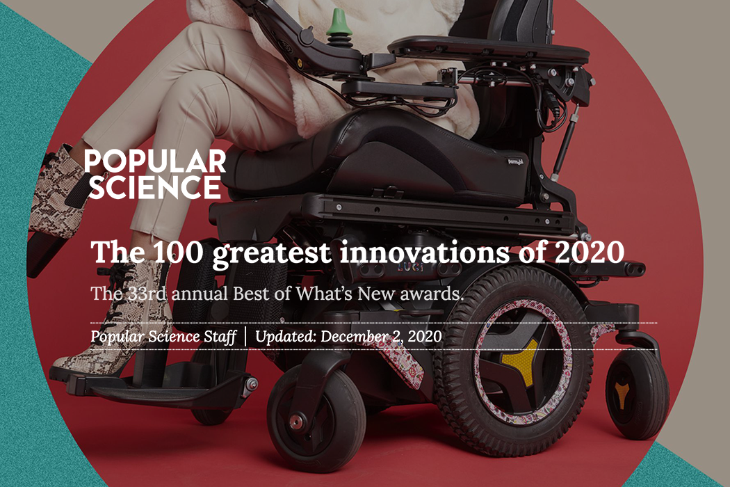 Outcast x LUCI Mobility: Popular Science headline — "The 100 greatest innovations of 2020"