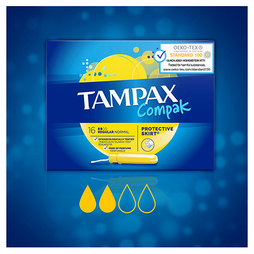 Tampax Compak Normal tampon aplikatör