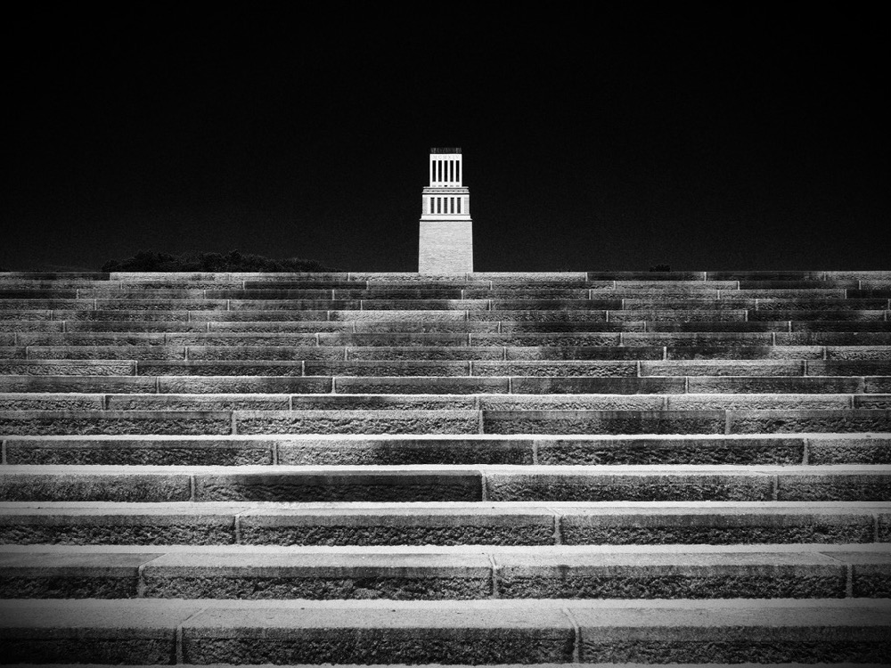 Buchenwald memorial - stairs to the tower