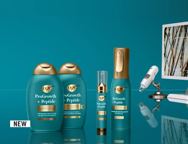 ProGrowth + Peptide Products developed with Trichologists