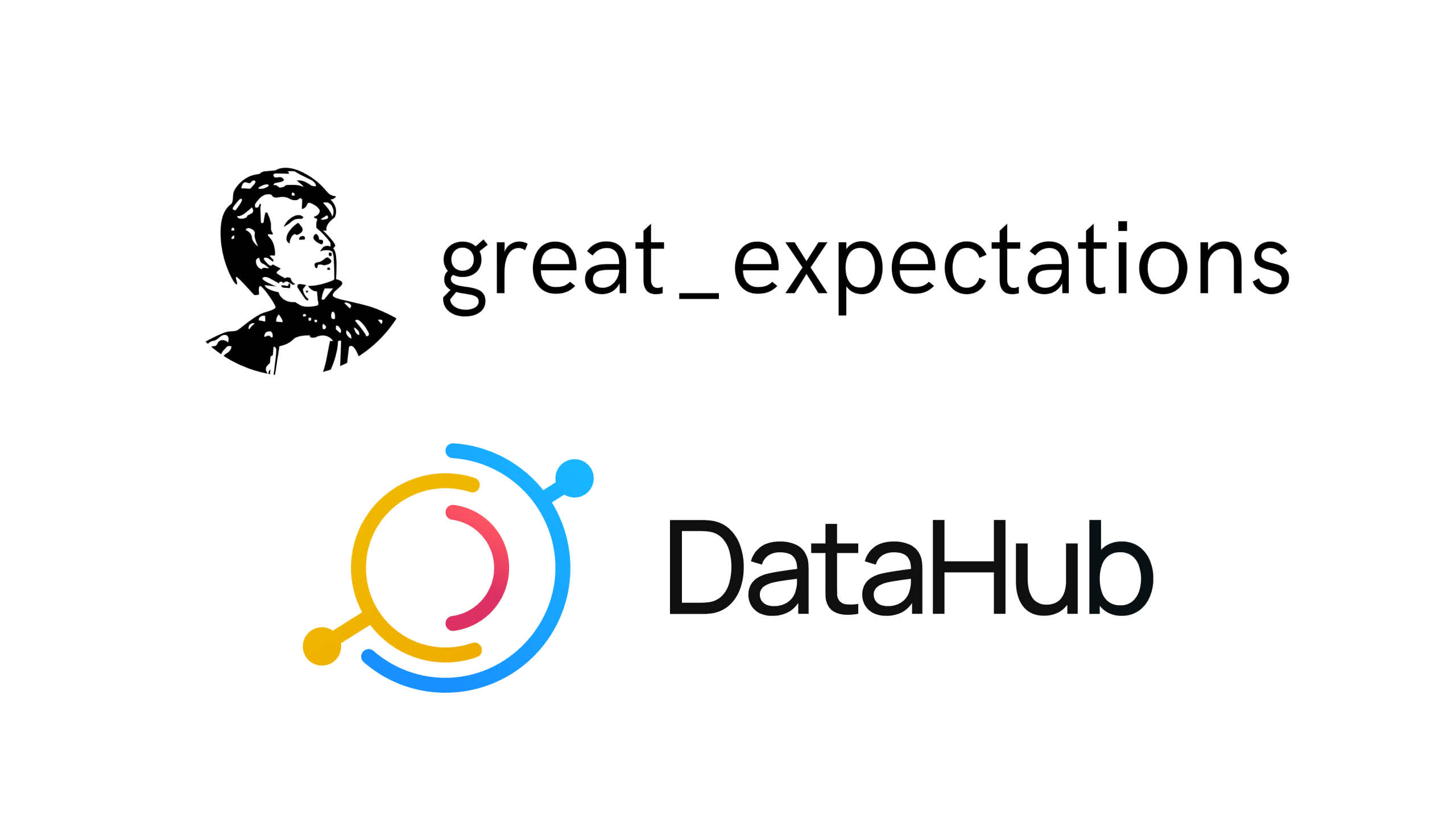 Great Expectations and DataHub Logo