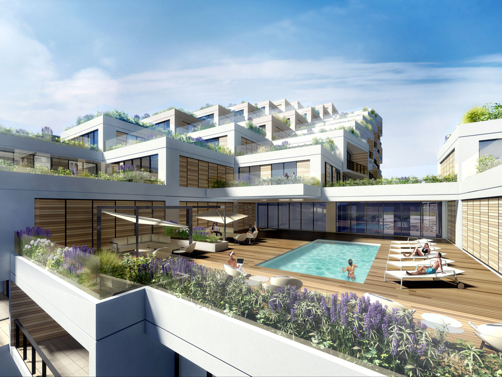 Building Rendering with Pool