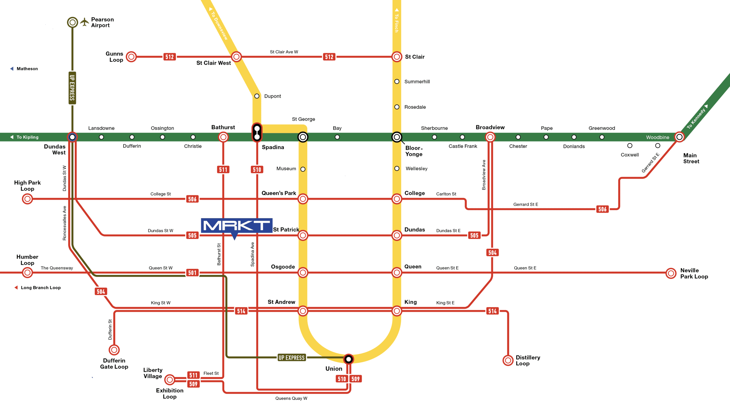 MRKT Alexandra Park Transit Map