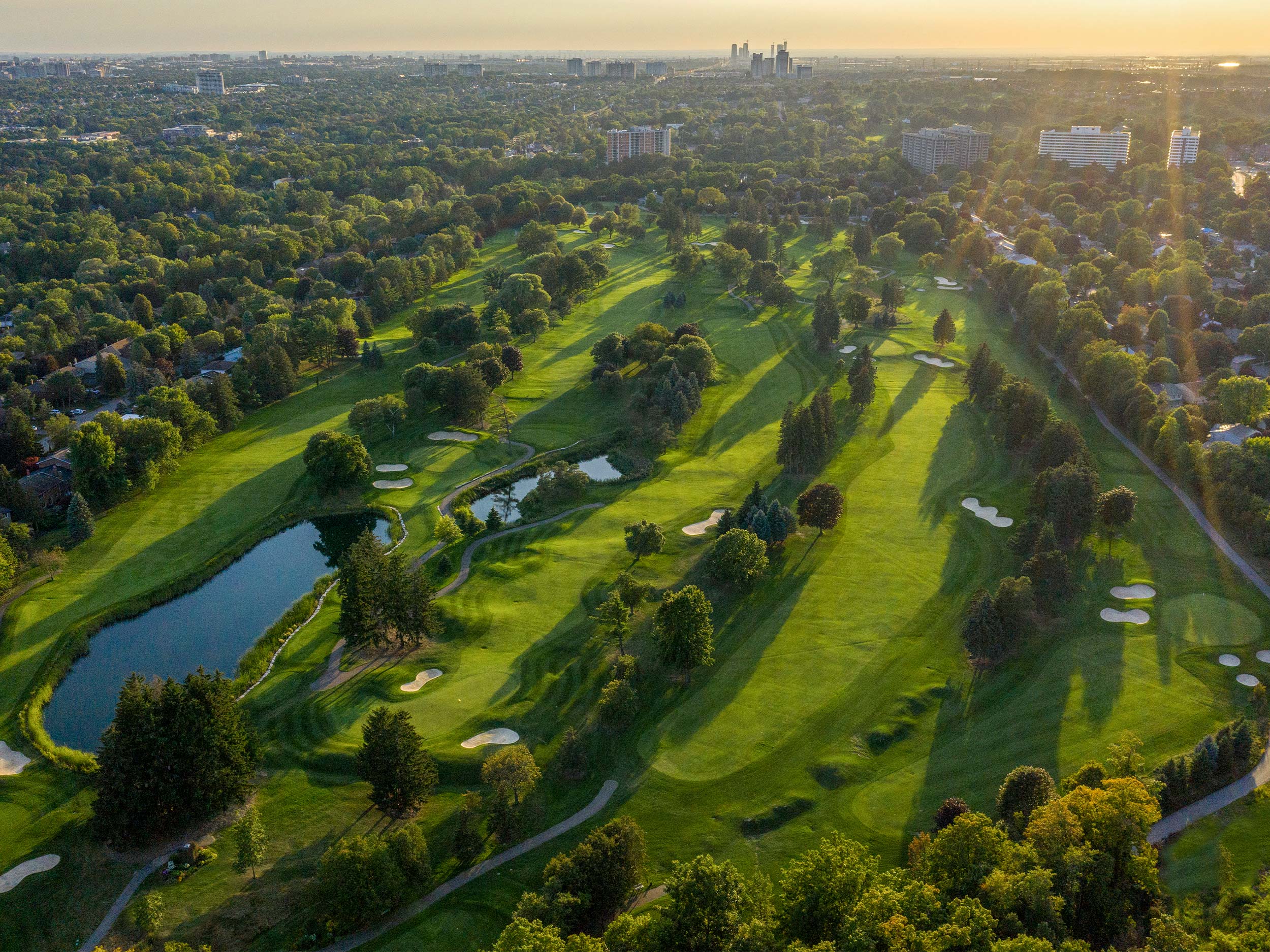 Aerial View of the Ladies' Golf Course of Toronto