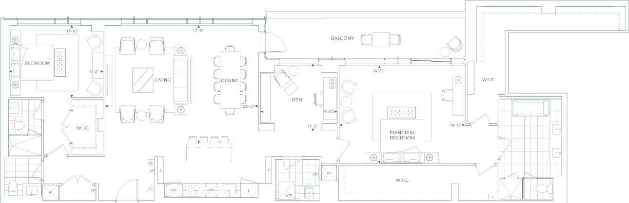 Edenbridge Condo Suite GPH27 Floorplan