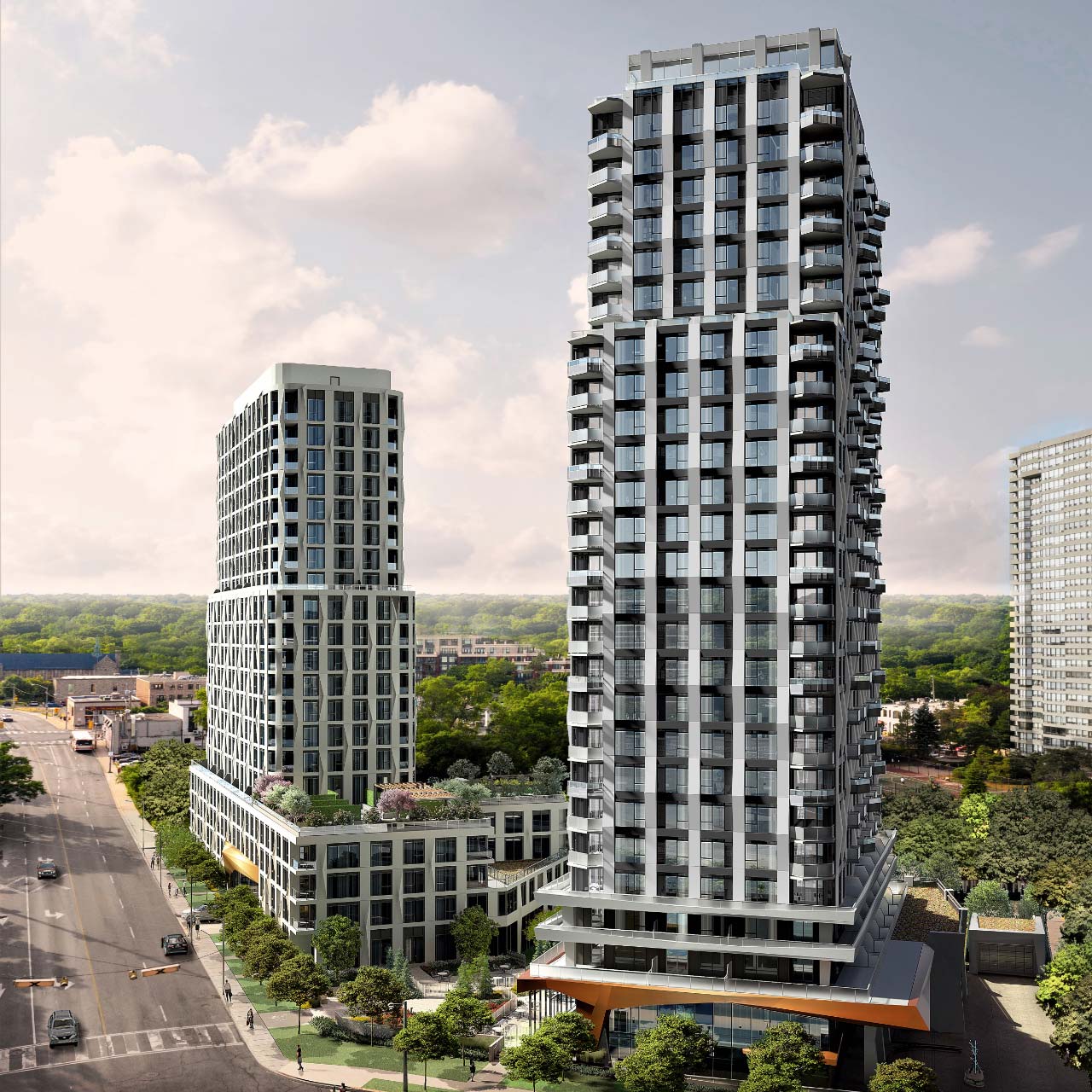 An overview of the Westerly Condo Building
