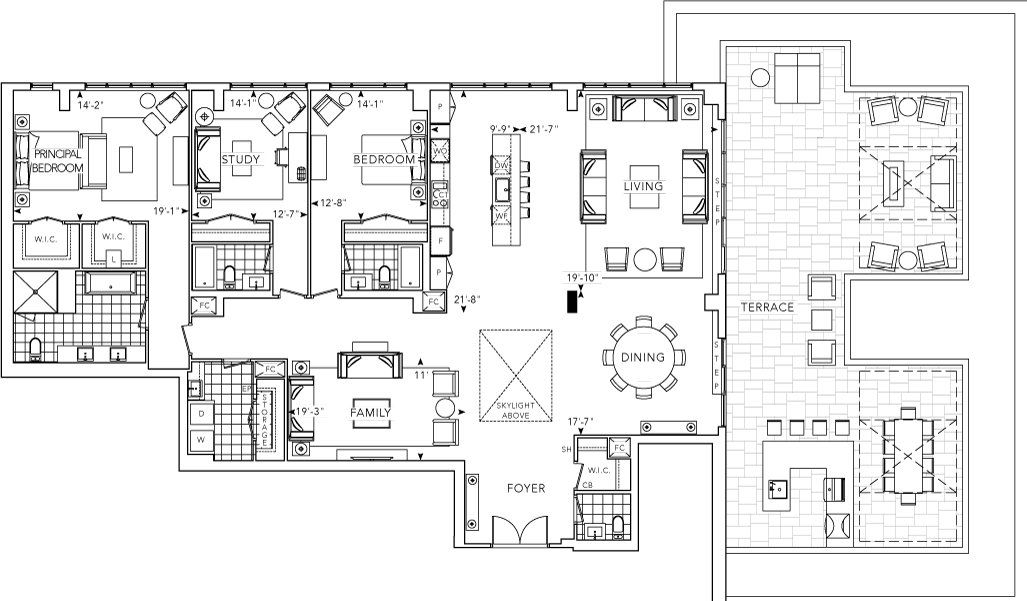 The Well Condo Suite GPH1 Floorplan