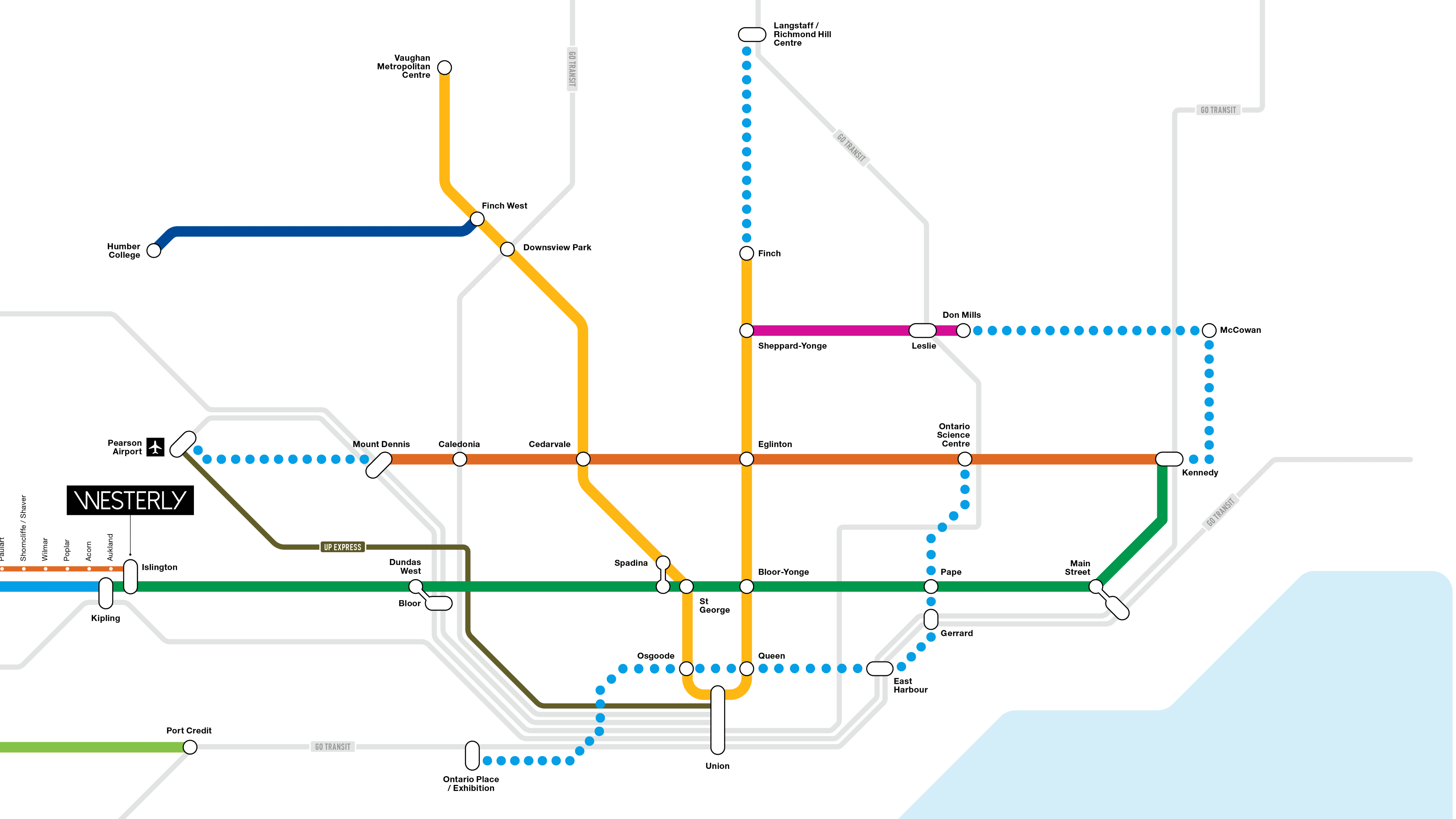 Westerly Transit & Connectivity Map