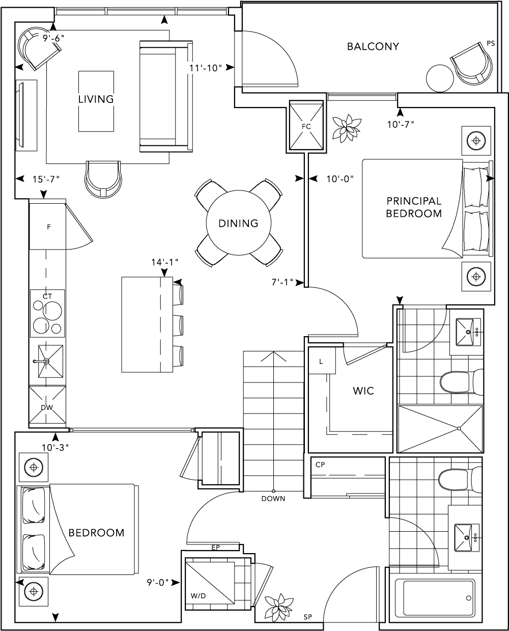 MRKT Condo Suite L3 Floorplan