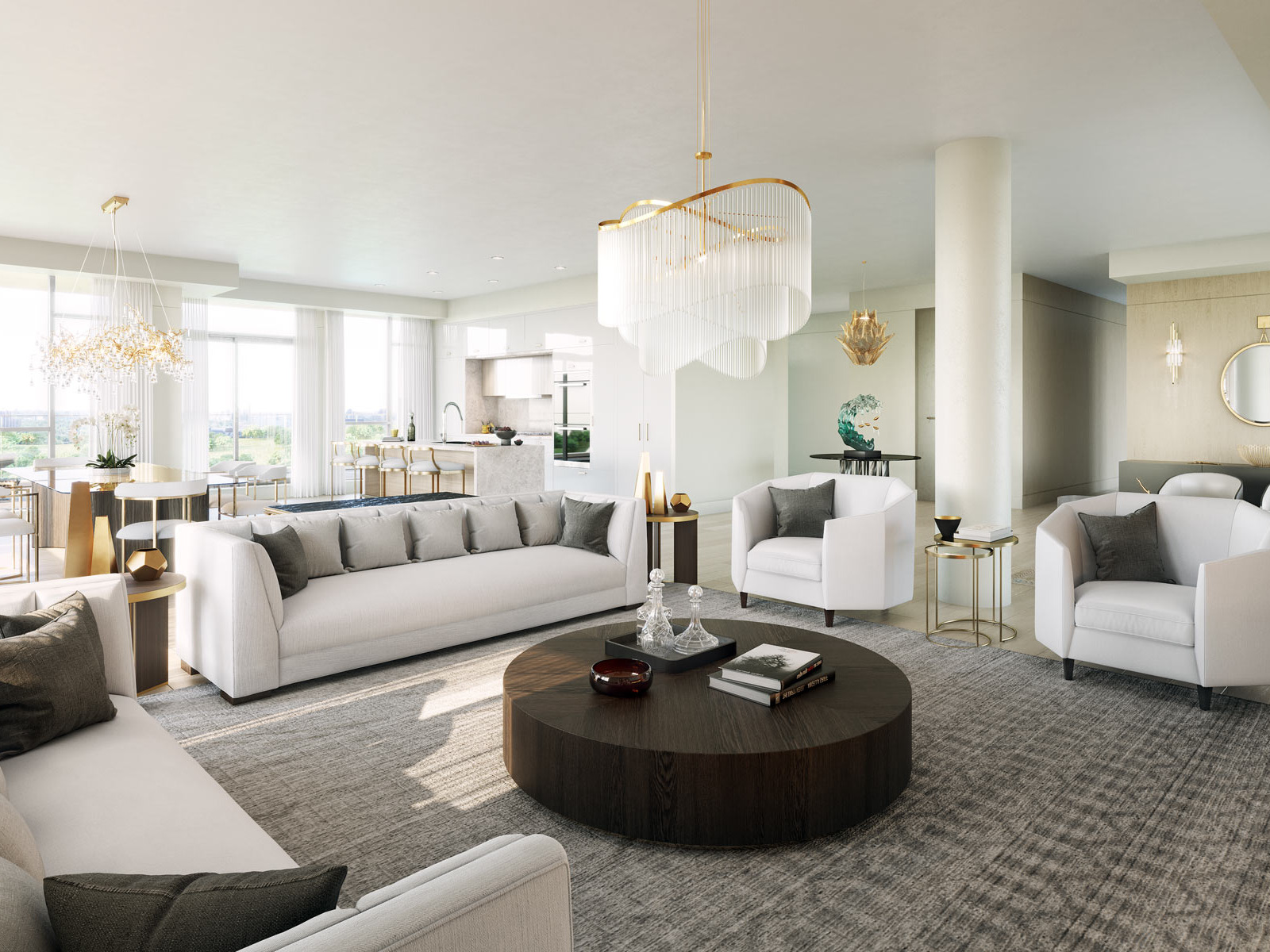 Royal Bayview Model Suite 1217 Living Room