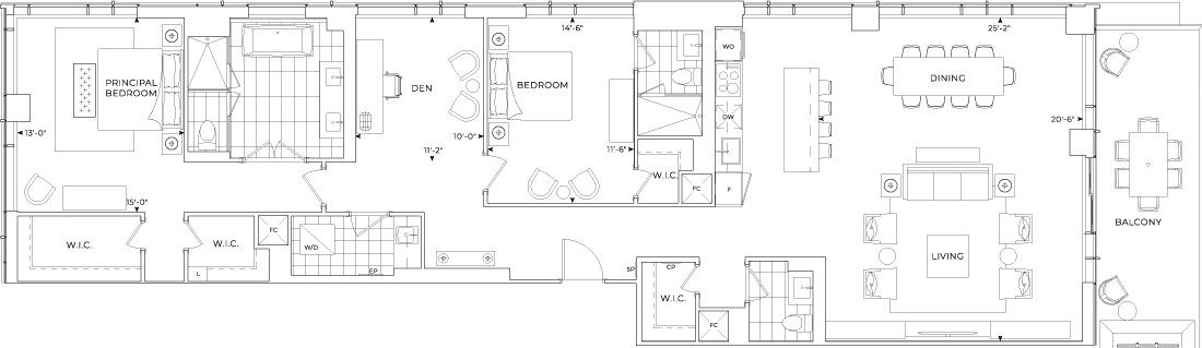 Edenbridge Condo Suite GPH22 Floorplan