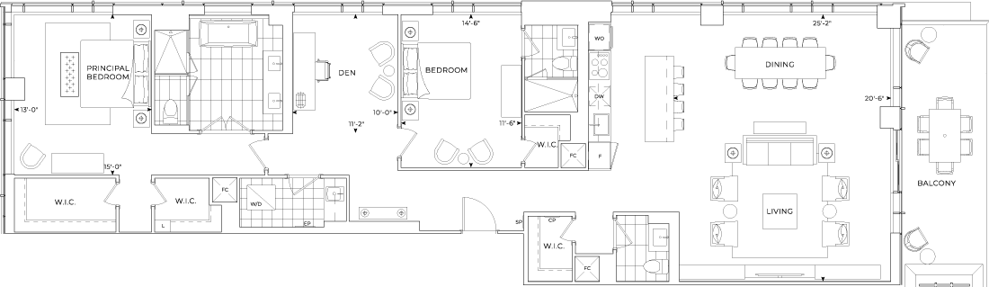 Edenbridge Condo Suite GPH22 Floorplan