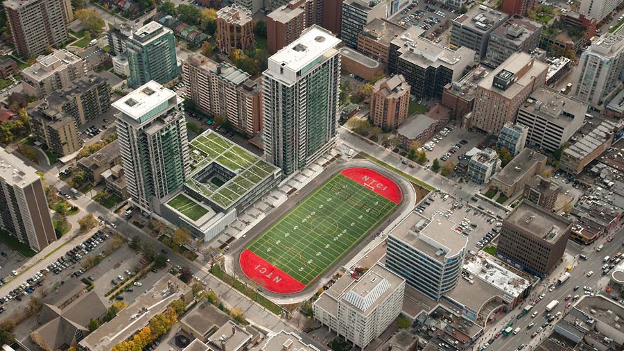 The Republic Condominiums Aerial View