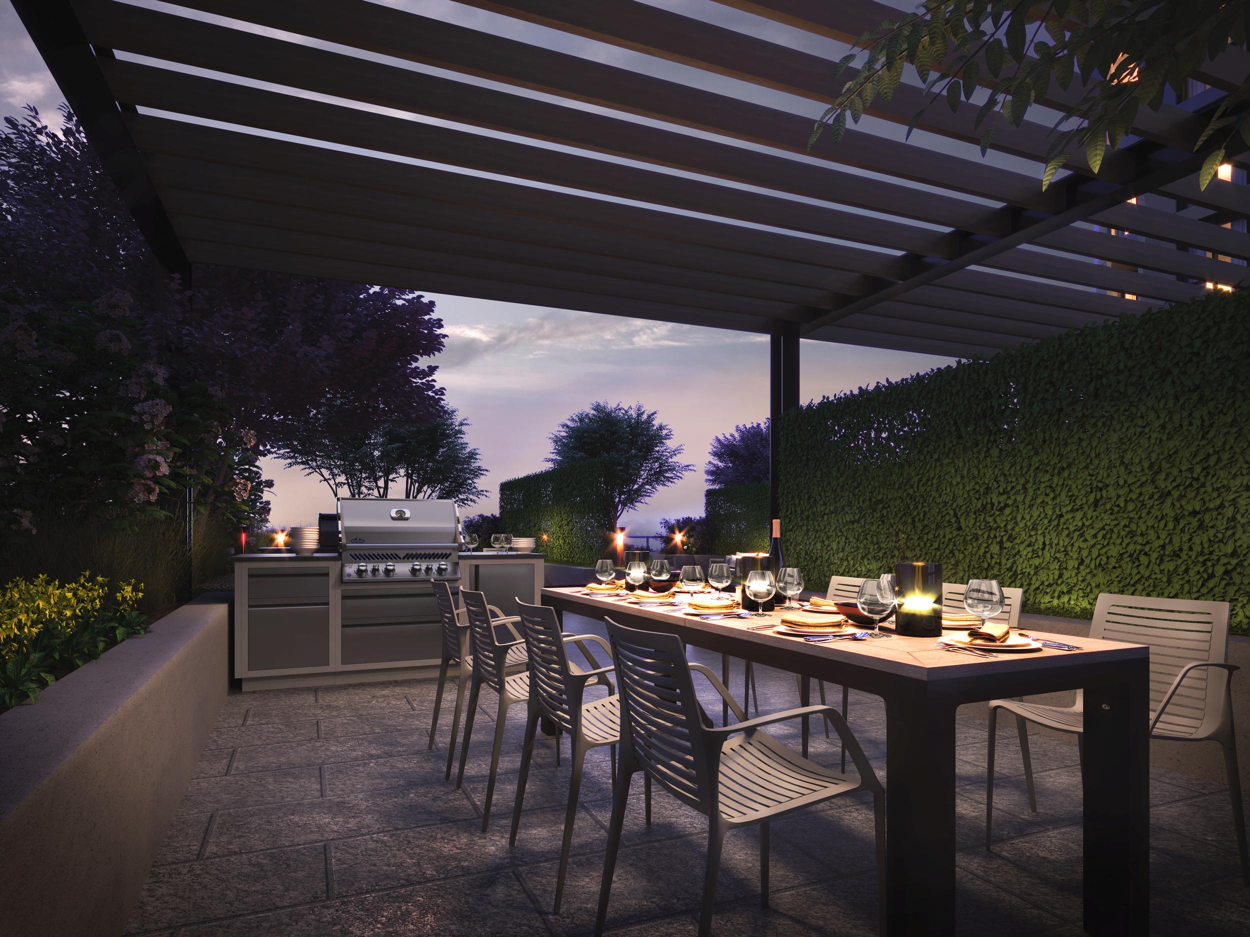 Westerly Rooftop Terrace BBQ and Dining Area
