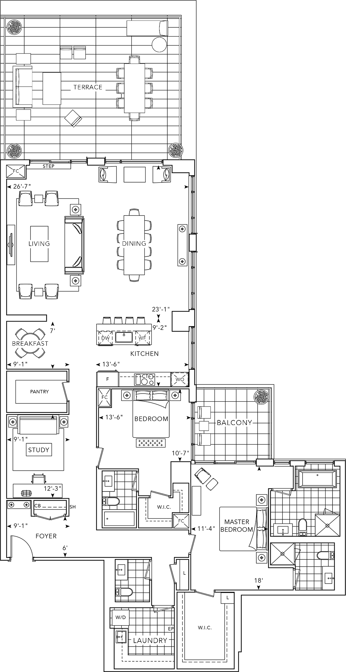The Well Condo Suite 2AA+ST Floorplan1