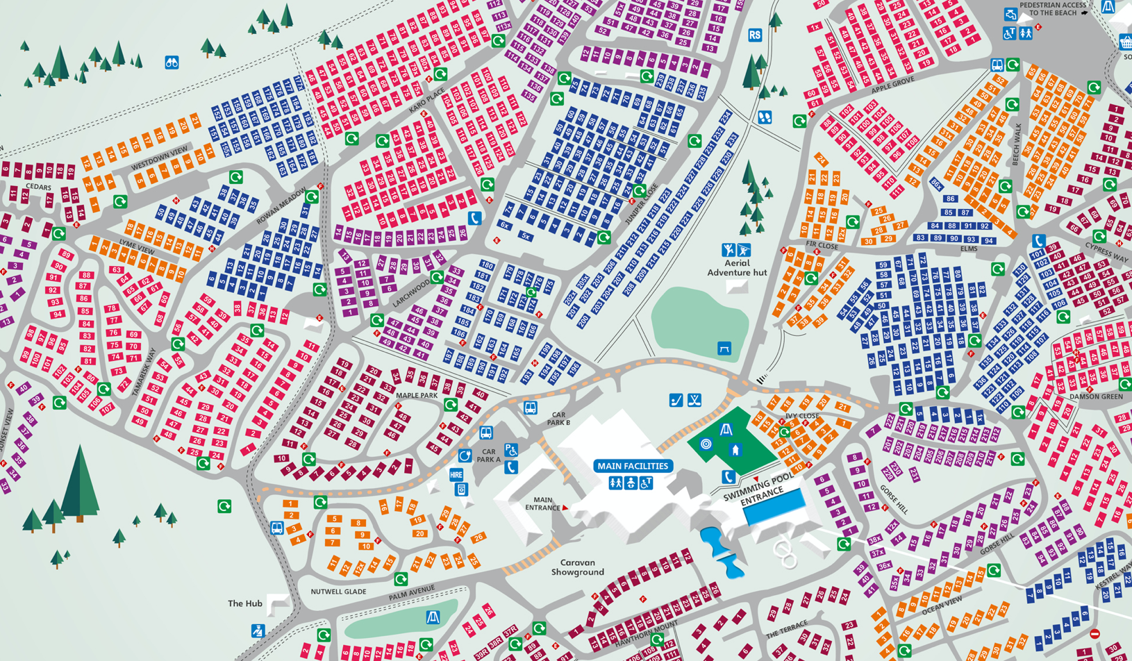 Map of Devon Cliffs