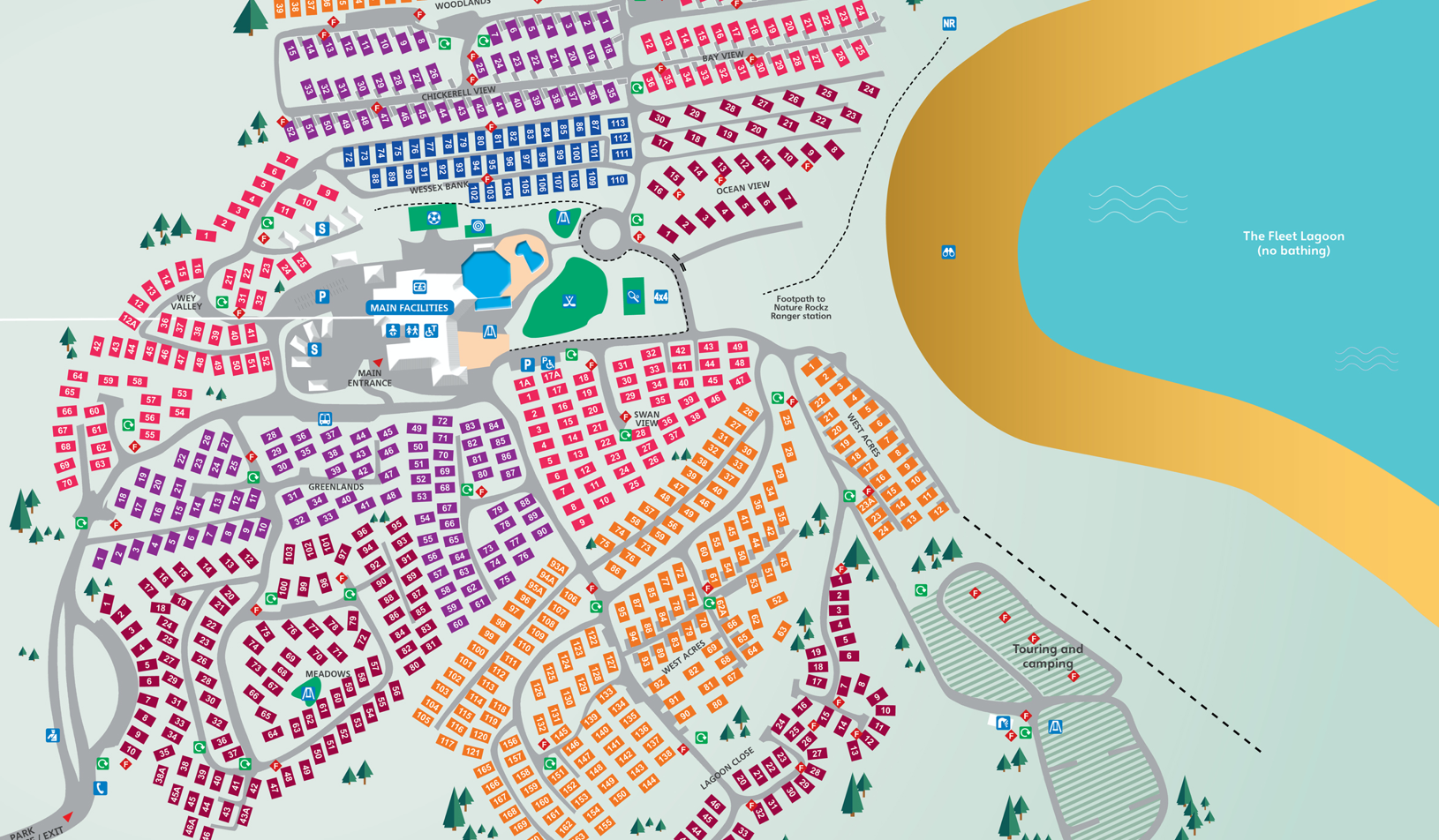 Map of Littlesea, Weymouth
