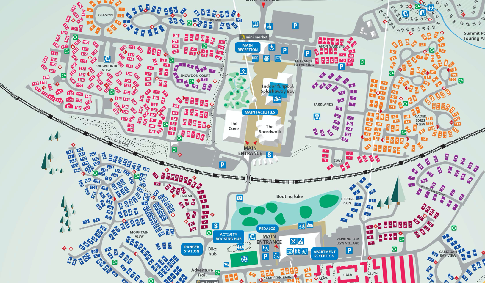 Map of Hafan y Môr