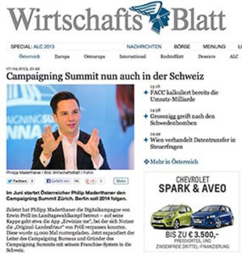 Campaigning Summit nun auch in der Schweiz
