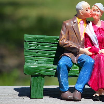 Retirees on a bench