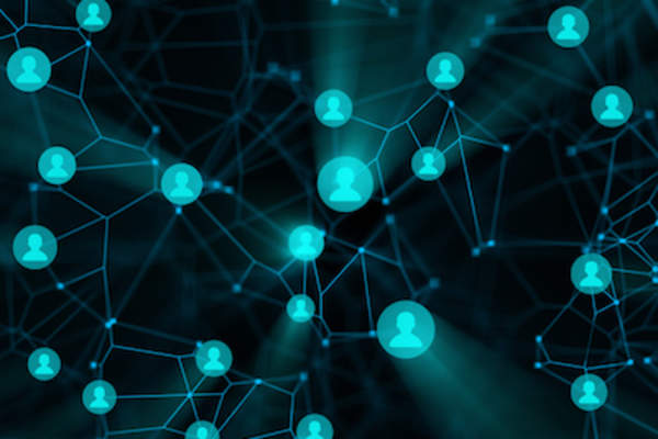 Networking web concept