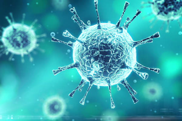 Image of microscopic virus