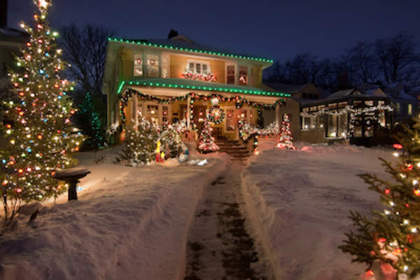 Heavily decorated house