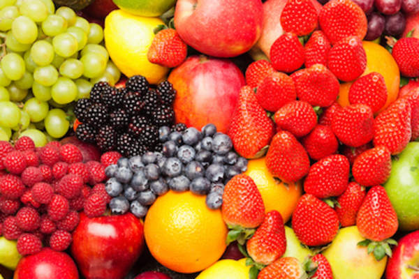 Colorful image of assorted fruits