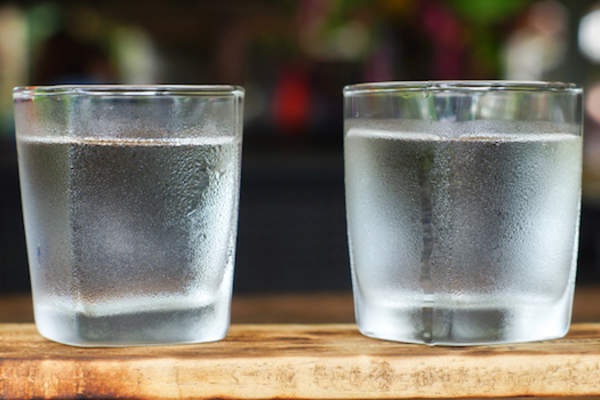 A glass of water or two before you eat.