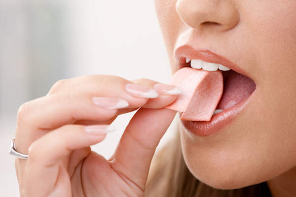 Chew a piece of gum while cooking.