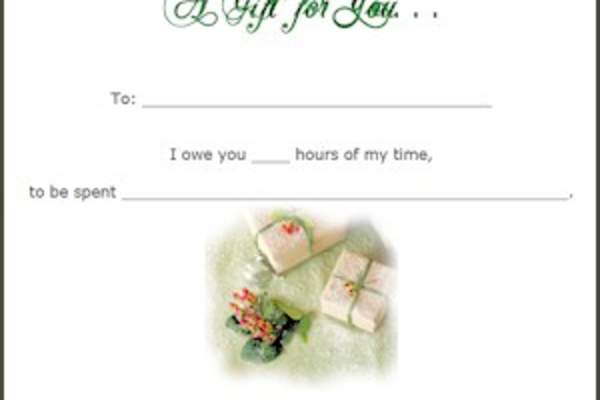 Gift cards.