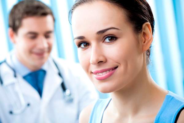 doctor and female patient image