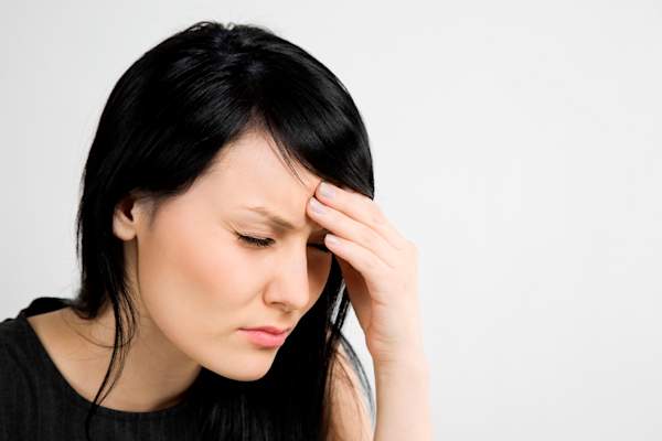 woman stressed in pain image