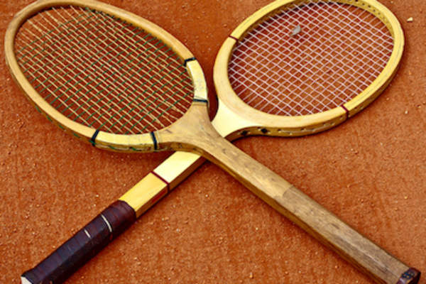 Old tennis racket