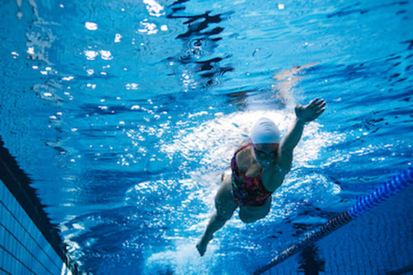 Woman swimming