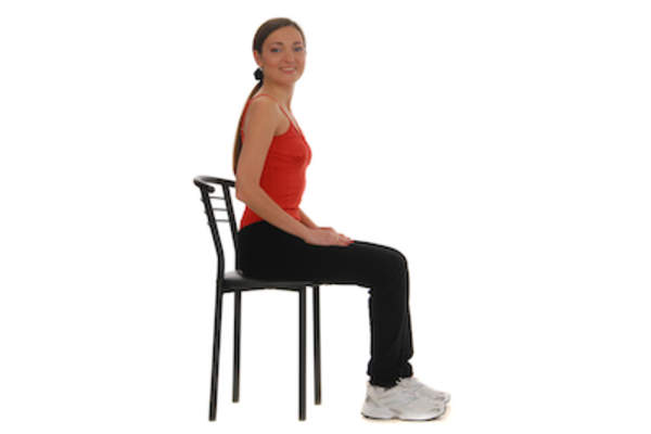 Chair stand exercise
