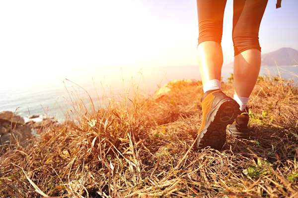Hiking to focus on mental and physical health.