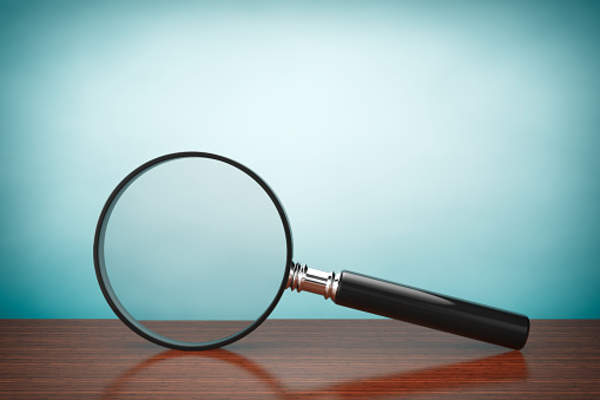 Magnifying glass.