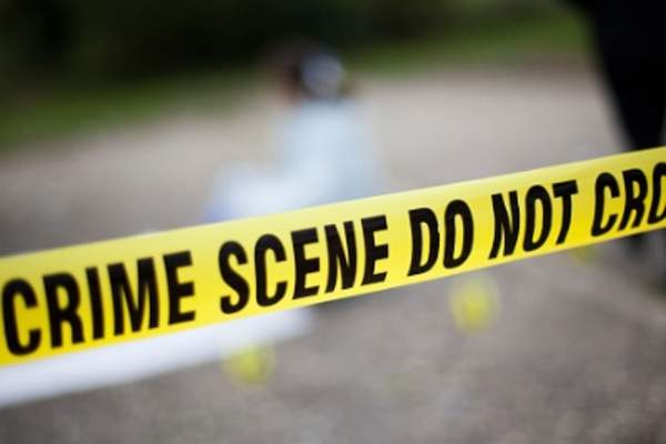 Crime scene tape, tragic event