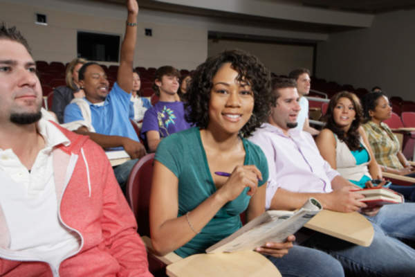 Students in class