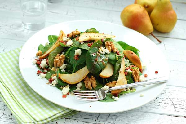 Pear salad.