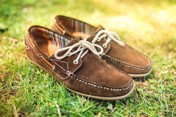 Comfortable moccasin loafers.