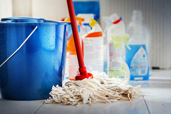 Cleaning supplies.