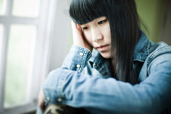 Depressed woman.