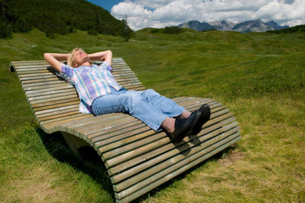 woman resting