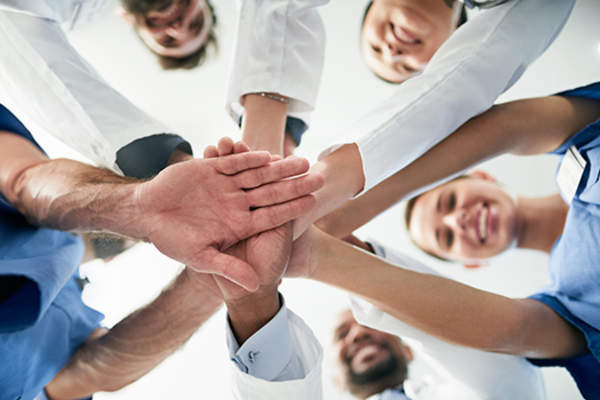 hands in collaboration image