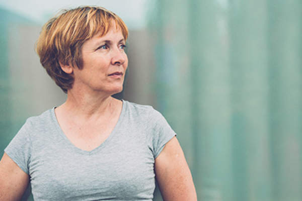 Middle age woman feeling angry.